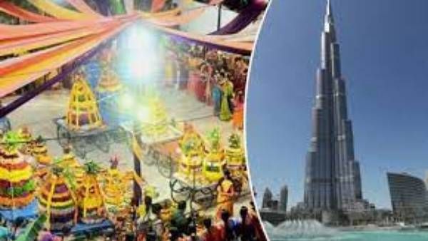 బుర్జ్ ఖలీఫాపై బతుకమ్మ.. బిగ్గెస్ట్ స్క్రీన్‌పై పూల పండగ వీడియో