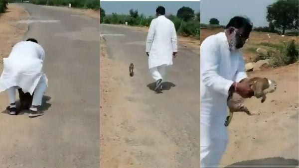 viral video:చెంబులో చిరుత కూన.. తెలియక వెళ్లిన నేత, తెలిసి పరుగో పరుగు..