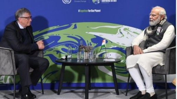 COP26 Climate Summit: బిల్ గేట్స్‌తో ప్రధాని మోడీ సమావేశం, కీలక అంశాలపై చర్చ