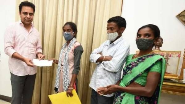 గిరిజన బిడ్డ చదువుకు కేటీఆర్ సాయం.. అండగా ఉంటానని భరోసా