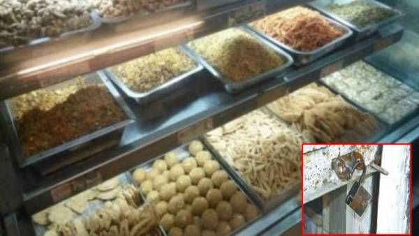 వామ్మో.. స్వీట్ షాపులో చోరీ.. నగదుతోపాటు మిఠాయిలు కూడా