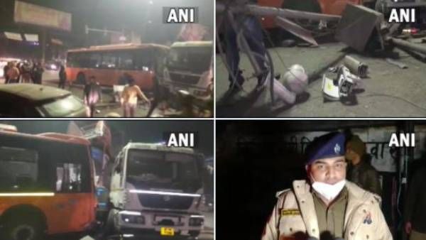 అదుపుతప్పి జనాలపైకి దూసుకెళ్లిన ఎలక్ట్రిక్ బస్సు: ఐదుగురు మృతి, పలువురికి గాయాలు