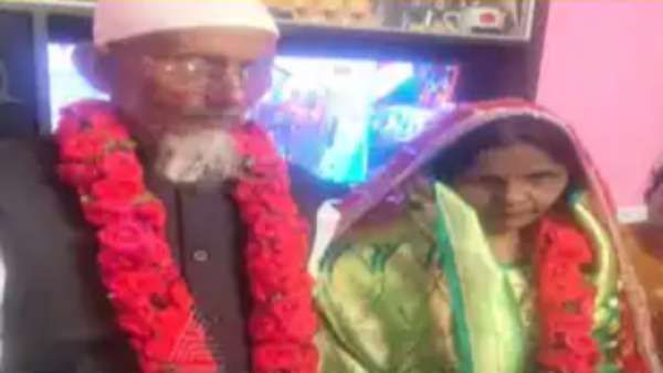 Marriage: పెళ్లి కొడుక్కి 85 ఏళ్లు, పెళ్లి కూతురికి 65 ఏళ్లు, కొడుకులు, కోడళ్లు సాక్షిగా రెండో పెళ్లి !