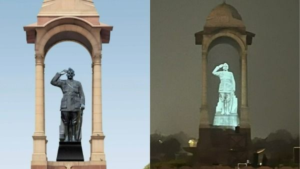 ఇండియా గేట్ వద్ద సుభాష్ చంద్రబోస్ విగ్రహం: హ్యాపీగా ఉందంటూ ప్రధాని నరేంద్ర మోడీ