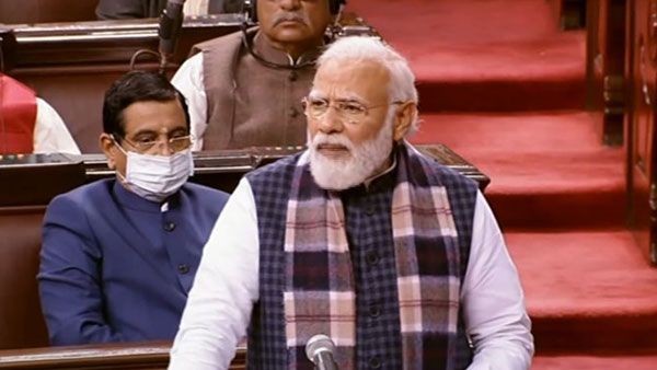 రాష్ట్రపతి ప్రసంగానికి రాజ్యసభలో ప్రధాని ధన్యవాదాలు- మరోసారి విపక్షాలపై విసుర్లు