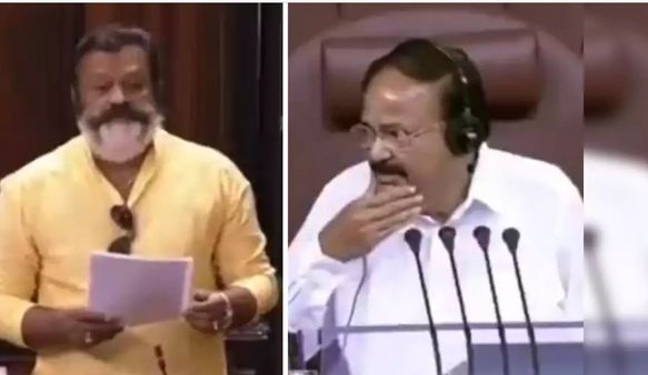 అది మాస్కా.. గడ్డమా?.. సురేష్ గోపి లుక్‌పై వెంకయ్యనాయుడు జోకులు !!