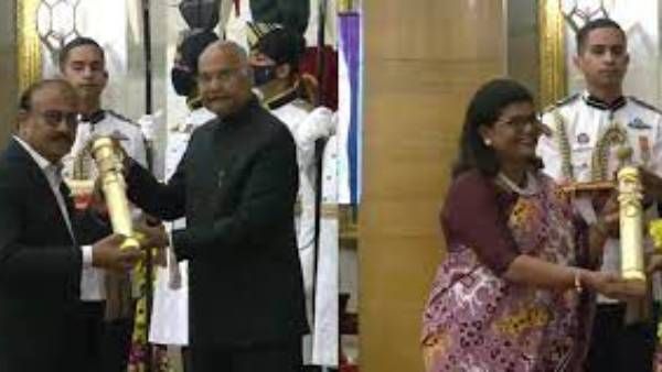 ఘనంగా పద్మ అవార్డుల ప్రదానోత్సవం.. రాష్ట్రపతి చేతుల మీదుగా అందుకున్న డాక్టర్ కృష్ణ ఎల్ల, సుచిత్ర