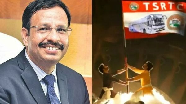 వావ్.. సజ్జనార్, ఇప్పుడు ఆర్ఆర్ఆర్ అంటే ఇదే.. జెండాపై ఆర్టీసీ ముద్ర