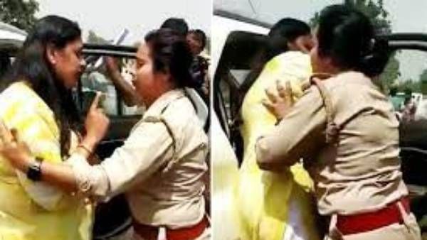 Viral video:మత్తులో జోగిన అధికారి.. లేడీ పోలీస్‌పై జులుం.. ఎక్కడ అంటే