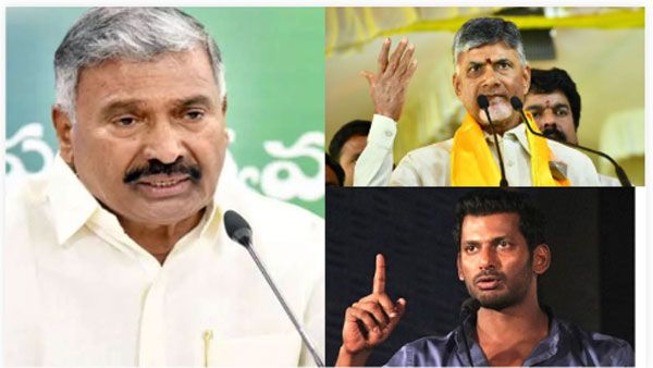 చంద్రబాబు పై హీరో విశాల్ పోటీ - మంత్రి పెద్దిరెడ్డి తేల్చేసారు : అరవై వేల ఓట్ల మెజార్టీ..!!