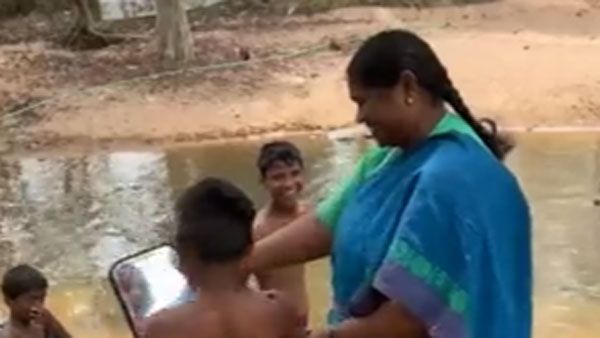 viral video:వావ్.. సీతక్క, విద్యార్థికి మోడ్రన్ కటింగ్ చేసి..
