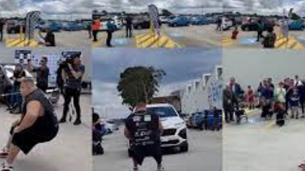 viral video:పళ్లతో 5 కార్లను లాగి.. గిన్నిస్ వరల్డ్ రికార్డ్, వీడియో వైరల్