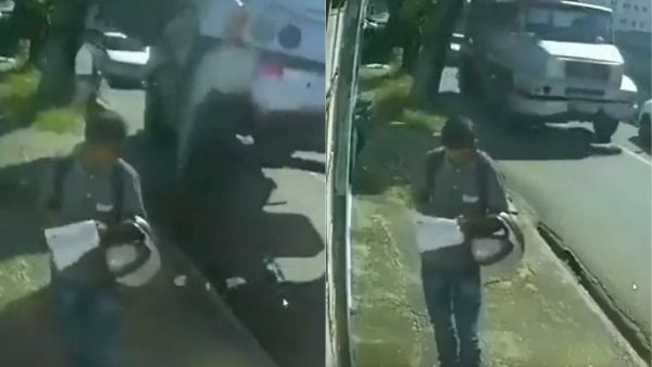 viral video:అమ్మో..ప్రాణం పోయినంత పనయ్యింది.. ఒక్కసారిగా మీదకొచ్చిన ట్రక్, అయినా సేఫ్..?