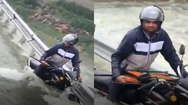 Viral Video: చెప్పినా వినకుండా వెళ్లాడు.. మధ్యలో చిక్కుకుపోయాడు.. ఆ తర్వాత ఏమైదంటే..