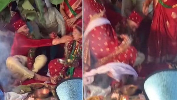 Viral Video: పెళ్లి పీటలపైనే కొట్టుకున్న వధూవరులు.. వీడియో వైరల్