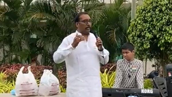 జెండా పండుగ: స్పీచ్ ఇస్తూ కుప్పకూలిన వ్యాపారి, గుండెపోటుతో కన్నుమూత