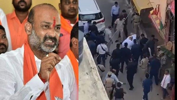 అమిత్‌షా చెప్పులు మోసిన బండి సంజయ్: షాకింగ్ వీడియో వైరల్; రచ్చ మొదలెట్టిన టీఆర్ఎస్!!