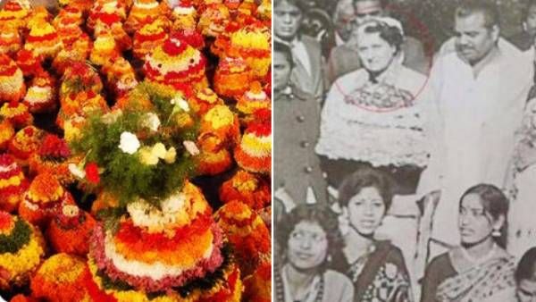 ‘బతుకమ్మ’తో ఇందిరా గాంధీ: తెలంగాణ ప్రజలకు ప్రియాంక గాంధీ శుభాకాంక్షలు