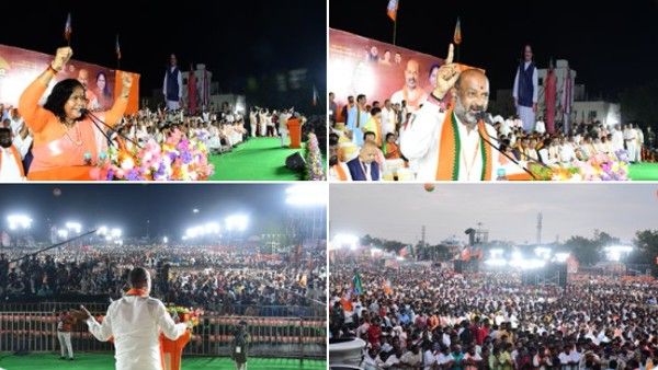 సీఎం దోపిడీ ఇంకెంత కాలం: సాద్వీ, కేసీఆర్‌కు బండి సంజయ్ సవాల్, రాజా సింగ్ కలకలం