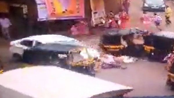 Viral Video: క్షణాల్లో బీభత్సం సృష్టించిన కారు.. ఏడుగురికి తీవ్ర గాయాలు.. వీడియో వైరల్..