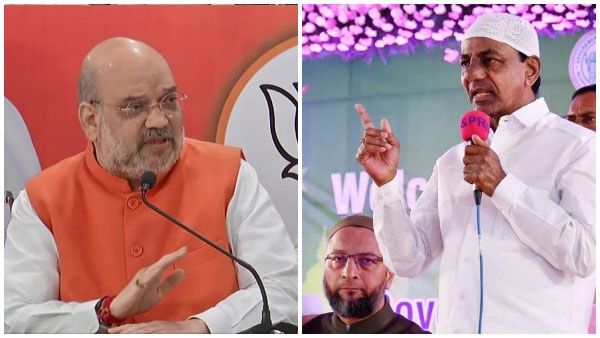 పోటా పోటీగా - క్రెడిట్ గేమ్ : అమిత్ షా వర్సస్ కేసీఆర్ - నేడు ఇలా..!!