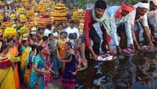 దీపావళి తర్వాత బతుకమ్మ; అక్కడ ఆడా, మగా తేడా లేకుండా బతుకమ్మ సంబరాలు.. ప్రత్యేకతలివే!!