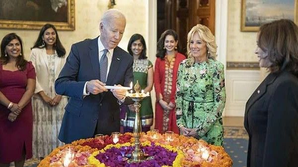 అమెరికాలో ఘనంగా దీపావళి -వైట్ హౌస్ లో బైడెన్, కమల-ఇంట్లో ట్రంప్ వేడుకలు