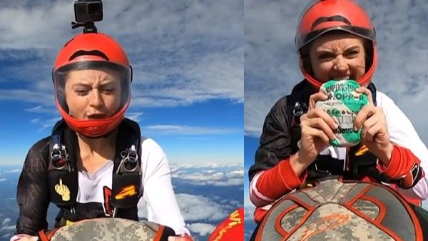 VIRAL NEWS.. 10 వేల ఫీట్ల ఎత్తులో..బ‌ర్గ‌ర్ తింటూ వీడియో, వైర‌ల్