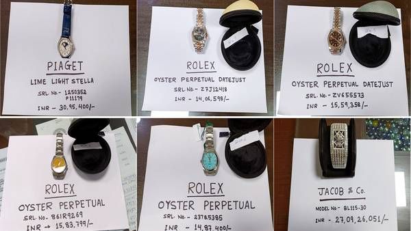 ఢిల్లీ అంతర్జాతీయ విమానాశ్రయంలో 28కోట్ల అత్యంత ఖరీదైన వాచ్ లు కస్టమ్స్ అధికారులు స్వాధీనం