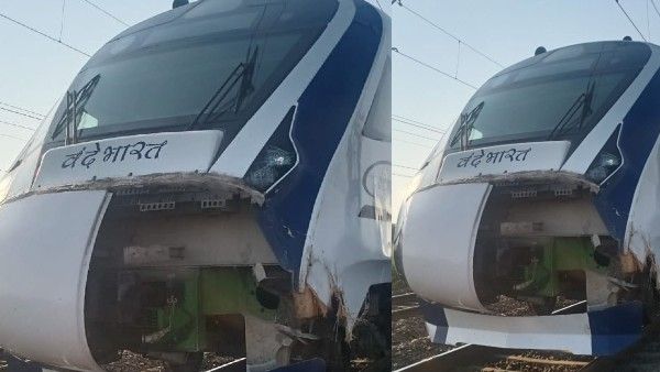 Vande Bharat Express : ఈసారి ఆవును గుద్దేసిన రైలు- మళ్లీ పగిలిన మూతి-గుజరాత్ లోనే