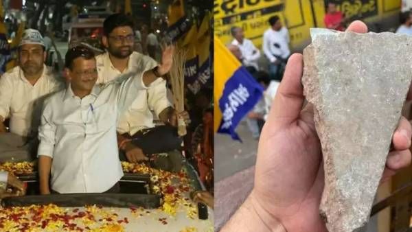అరవింద్ కేజ్రీవాల్ సూరత్ రోడ్‌షోపై రాళ్లదాడి: బీజేపీపై ఘాటు విమర్శలు
