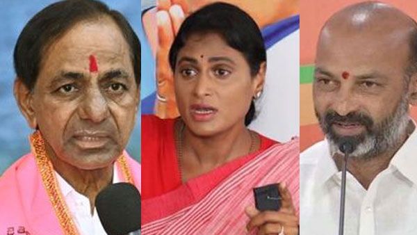 గులాబీ వర్సెస్ కమలం.!మధ్యలో షర్మిళ.!ఆసక్తిగా మారిన తెలంగాణ రాజకీయం.!