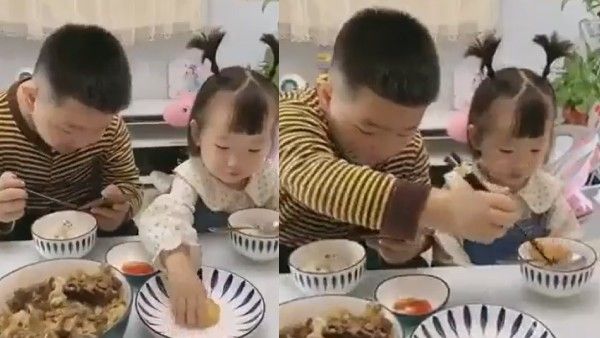 VIRAL VIDEO:అన్న కోసం చెల్లి.. అతని కోసం చిన్నారి, బిస్కెట్ త్యాగం, వైరల్