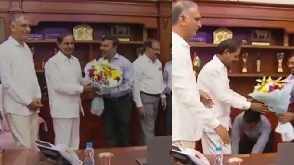 కేసీఆర్ కాళ్ళు మొక్కిన తెలంగాణా హెల్త్ డైరెక్టర్ శ్రీనివాసరావు.. వీడియో వైరల్, ఆడేసుకుంటున్న నెటిజన్లు!!