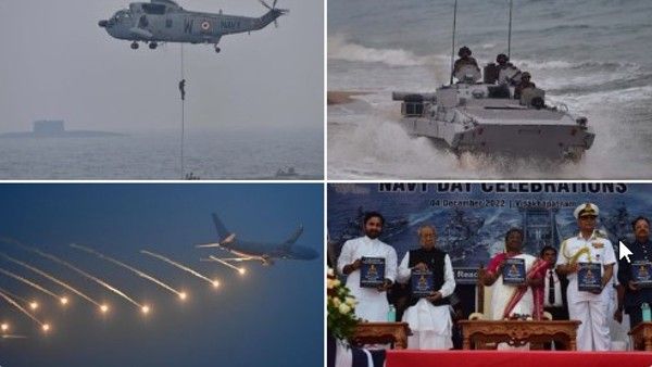 విశాఖ బీచ్‌లో నేవీ డే వేడుకలు అదుర్స్: ముఖ్య అతిథిగా రాష్ట్రపతి ద్రౌపది ముర్ము