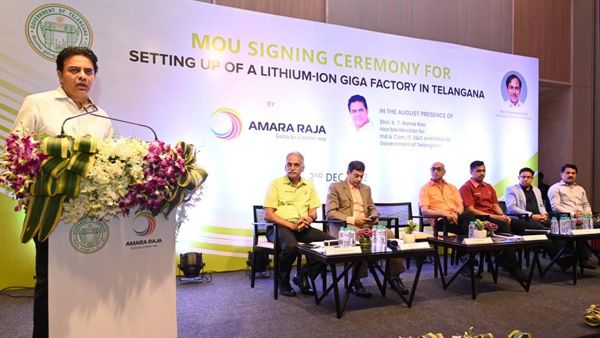 తెలంగాణాలో 9,500కోట్ల అమరరాజా పెట్టుబడి; మంత్రి కేటీఆర్ ఏమన్నారంటే!!