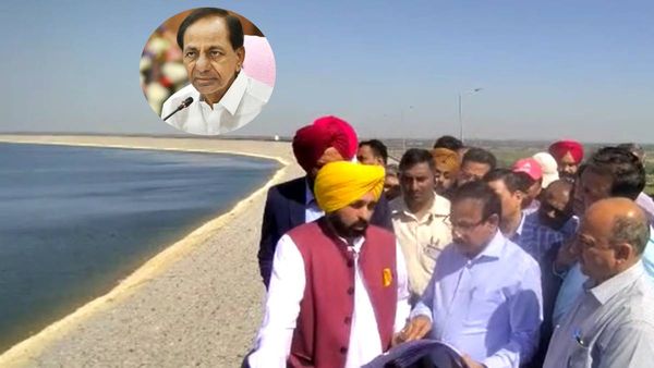 సీఎం కేసీఆర్ ఇలాకాలో పంజాబ్ సీఎం.. కొండపోచమ్మ రిజర్వాయర్‌ను పరిశీలించిన భగవంత్‌మాన్