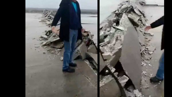 Viral Video: భూ కంపం దాటికి పగిలిపోయిన రన్ వే.. వీడియో వైరల్..