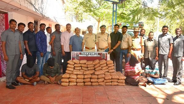 ఏపీ టూ తెలంగాణా: కొబ్బరి బొండాల మాటున గంజాయి స్మగ్లింగ్; ఉపసర్పంచ్ ముఠా అరెస్ట్!!