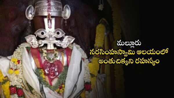 మానవ శరీరంలా మెత్తగా, ఛాతీపై వెంట్రుకలతో నరసింహ విగ్రహం.. మల్లూరు ఆలయంలో అద్భుతాలెన్నో!!