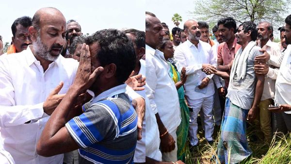 రైతులను ఆదుకోవడంలో సీఎం కేసీఆర్ అట్టర్ ఫ్టాప్.!కరీంనగర్ జిల్లా రైతులను ఓదార్చిన బండి సంజయ్.!