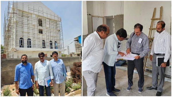 శర వేగంగా ఢిల్లీ బిఆర్ఎస్ పార్టీ కార్యాలయ నిర్మాణం.!పనులను పరిశీలించిన మంత్రి వేముల.!