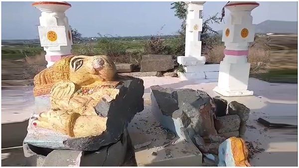 గుప్త నిధుల కోసం దారుణం- గుంటూరులో రాయల నాటి గణేశ్ విగ్రహం కూల్చివేత...