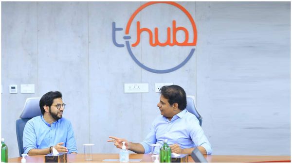 కేటీఆర్‌తో ఉద్ధవ్ థాకరే కుమారుడు భేటీ: మారిన ఈక్వేషన్లు