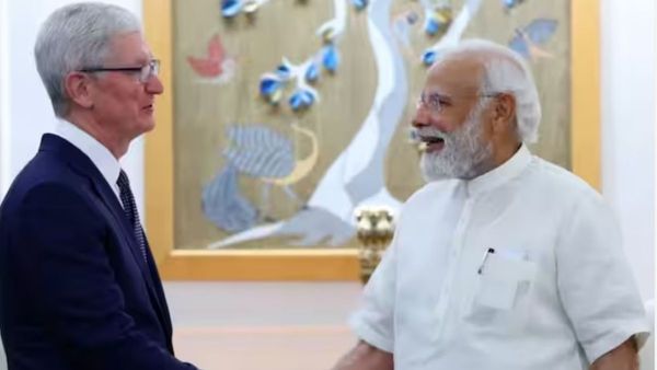 ప్రధాని మోడీతో యాపిల్ సీఈవో భేటీ: థ్యాంక్సంటూ టిమ్ కుక్