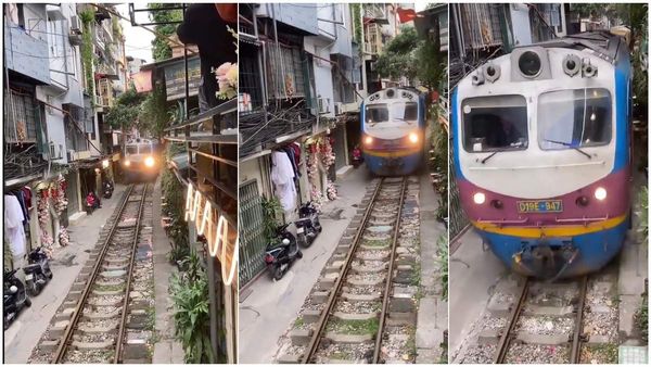 ఇళ్లు, షాపుల మధ్య నుంచి వెళ్లే రైలు ఇదొక్కటే!