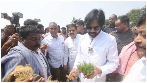 రాజమండ్రిలో పవన్ కళ్యాణ్: రైతులకు పరామర్శ, అండగా ఉంటామంటూ భరోసా