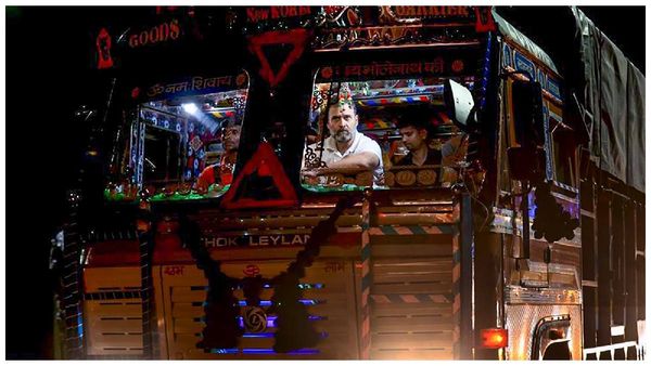 Rahul Gandhi: ఢిల్లీ-చండీగఢ్ లారీలో ప్రయాణించిన రాహుల్, డ్రైవర్లతో మన్ కీ బాత్