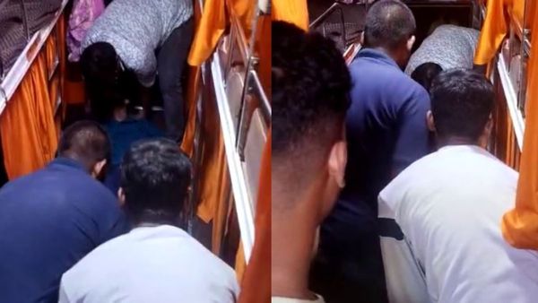 స్లీపర్ కోచ్ బస్సులో విషం తాగిన ప్రేమికులు, గర్ల్ ఫ్రెండ్ ప్రాణం పోయింది !