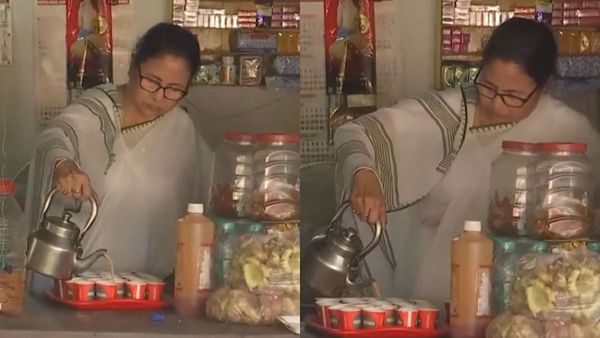 భారీ వర్షంలో దీదీ గారి గరం గరం చాయ్